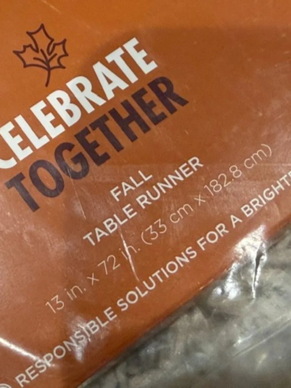 (2 for $25) CELEBRATE TOGETHER Fall Boho Print Table Runner  - NWT